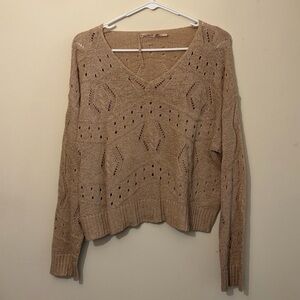 EsQualo Drop Shoulder Knit Sweater